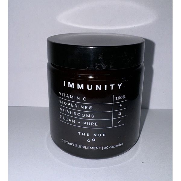 The Nue Co Immunity 30 Capsules Dietary Supplement Vitamin c Bioperine/mushroom