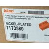 Blum 71T3580 Full Overlay Hinge 110 Degree Self Close & Press-in (50 Hinges)