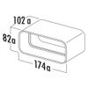 Exhaust : Tube connection for 169 x 77