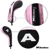 Andux Count Printed Golf Iron Covers with Zipper Long Neck 12pcs/set