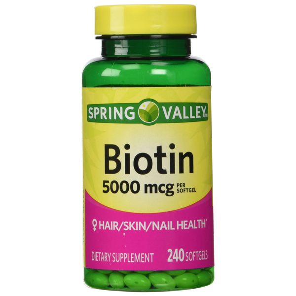 Spring Valley - Biotin 5000 mcg, 240 Softgels