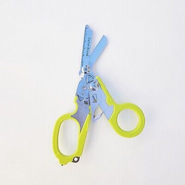 Emergency Trauma Shears  Medic Emt Heavy  Duty Multi Purpose Shears Green Handle