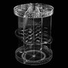 360° Rotating Makeup Organizer Adjustable Shelf Rotatable Cosmetic Organizer Box