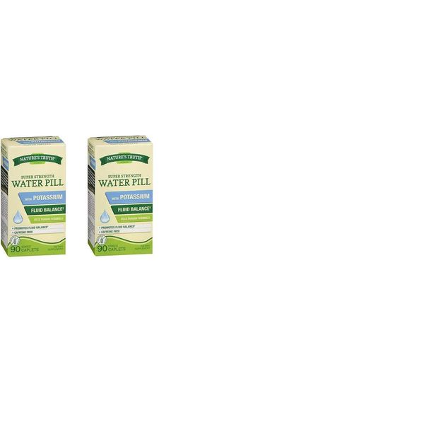 Super Strength Water Pill with Potassium, 90 Coated Caplets (2)
