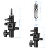 Selens Strobe Bracket 180° Rotatable 1/4-3/8 Screw Convertable for Umbrella, Light Stand, Flash, Softbox and More