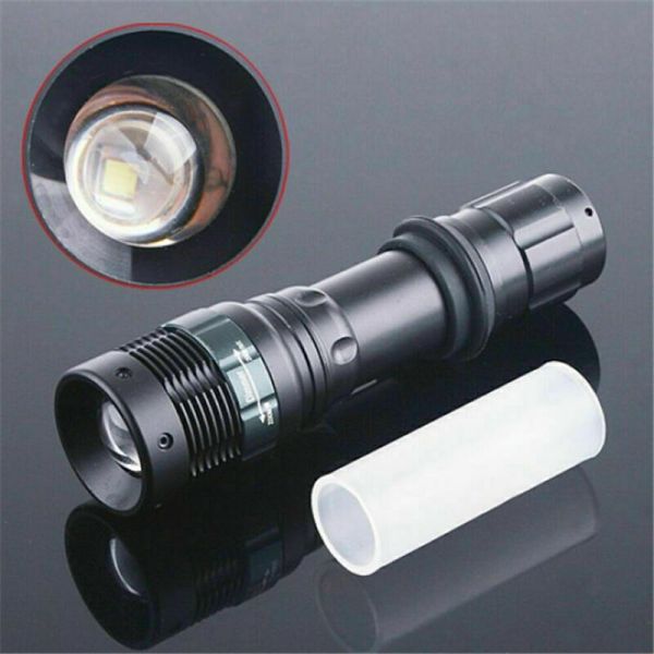Handheld Spotlight Flashlight Rechargeable Super-Bright 90000LM LED Searchlight 