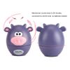 Cute Cartoon Kitchen Timer Mini Animal Timer Countdown Cooking Supplies 55-Minute Mechanical(Purple Cattle)