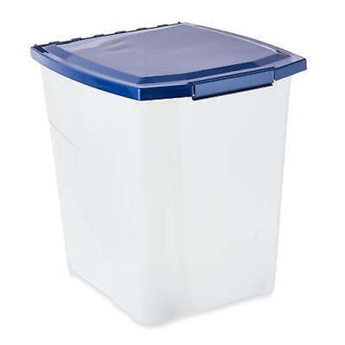 Pet Food Storage Container with Locking Lid, 25 lb Capacity