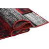 champion rugs Square Pattern Red Area Rug Box Pattern Modern (5’ 3” X 7’ 5”)