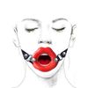 Open mouth exercise belt with fun adjustable silicone lips