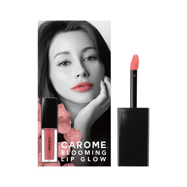 CAROME. Blooming Lip Glow Nude Pink Lipstick Cosmetics Dare Nogare Akemi Produce 1 Piece