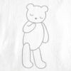10mois One-touch Sheet Only, Night-night Bear, Approx. 35.4 inches (90 cm)