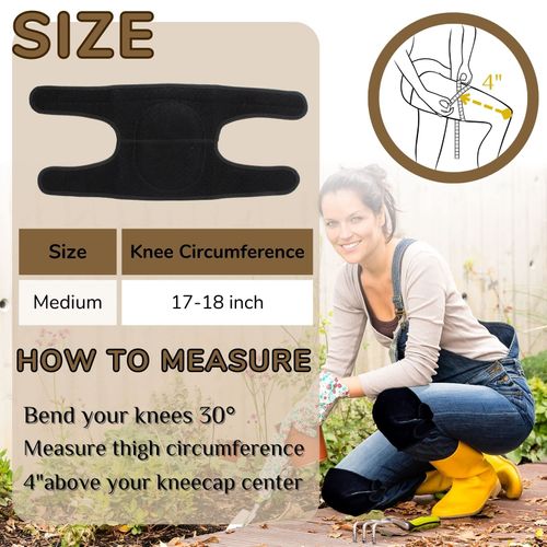 PANRRPERS Knee Pads with Thick Foam Adjustable Non-Slip Knee Pads for Work Garden Cleaning Flooring Yard Dance Yoga Construction Collision Avoidance Kneeling Sleevedd for Men