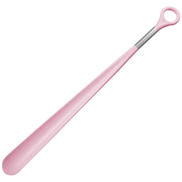 Columbus Men's Shoe Horn, New Color Shoe Horn, Length 19.7 inches (50 cm), marble pink