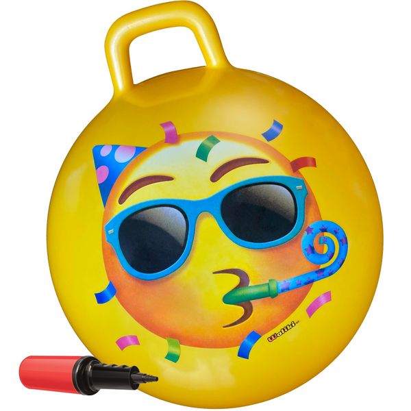 WALIKI Hopper Ball | Hippity Hop | Jumping Hopping Ball | Bouncy Ball Field Day (Ages: 3-6 (18"/45CM), EMOJI-09)