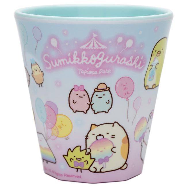 T'S Factory 7009211 Blue Sumikko Gurashi Melamine Cup Tapioka Park 9.1 fl oz (270 ml)