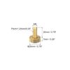 sourcing map Knurled Thumb Screws, M8x20mm Flat Brass Bolts Grip Knobs Fasteners for PC, Electronic, Mechanical 2Pcs