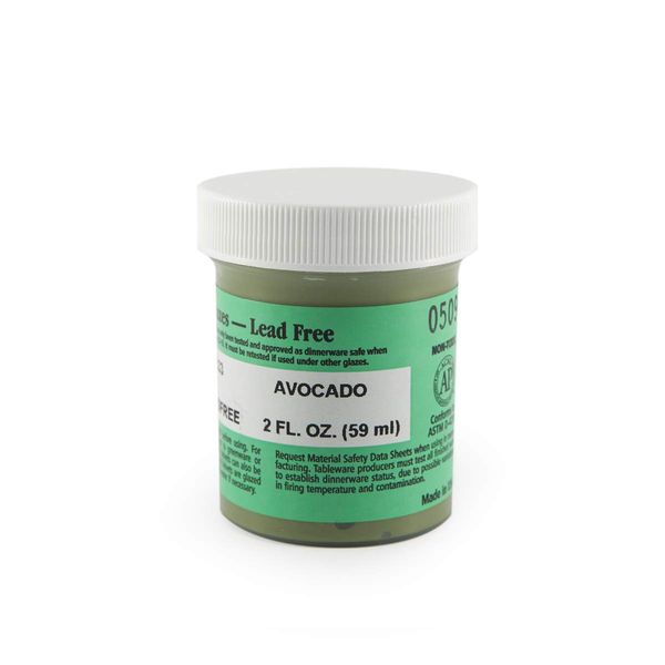 Amaco Velvet Underglaze - 2 Ounce Jar - V-333 Avocado