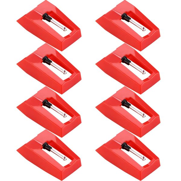8 Pieces Record Player Needle Turntable Diamond Replacement Stylus Needles for Vinyl Record Player