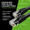GearIT 20-Pack, Cat5e Ethernet Patch Cable 1 Foot - Snagless RJ45 Computer LAN Network Cord, Black