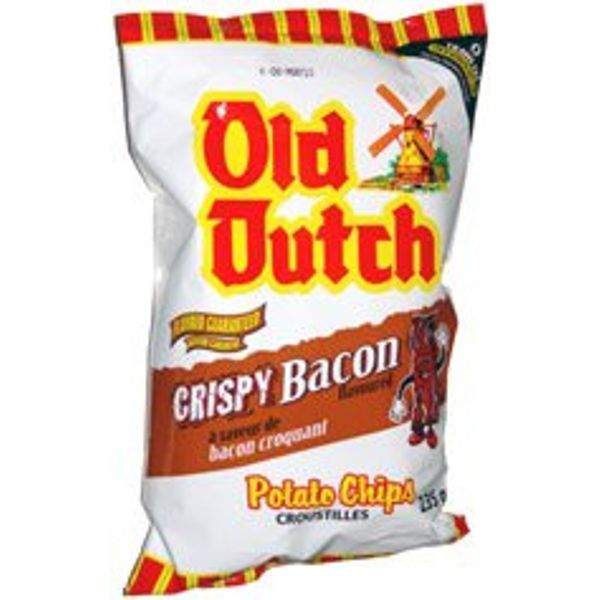 Old Dutch Crispy Bacon Flavoured Potato Chips 255g {Imported from Canada}