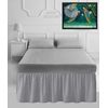 100% Poly Cotton Plain Dyed Percale Easy Care Silver Pillowcase Pair Only