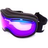 Bloc Drift Small to Medium Fit Black Ski Goggles Blue Mirror Lens DR4