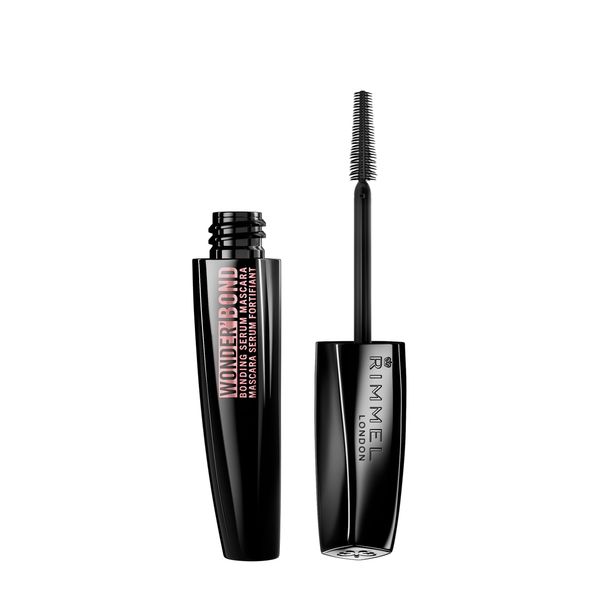 Rimmel Wonder'Bond, 001 Black, Mascara, Bonding Serum Mascara, Volumizing Mascara, Instantly Revitalized Lashes, With Biotin Bonding Complex, Smudge Proof, No Clumps, 0.39oz