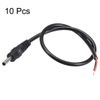 sourcing map 10Stk. DC Strom 3,5x1,35mm 1A 30cm Stecker Verbinder Pigtail