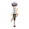 Makeup Brush for Foundation Application, Dual-Ended with Powder and Angled Brushes
