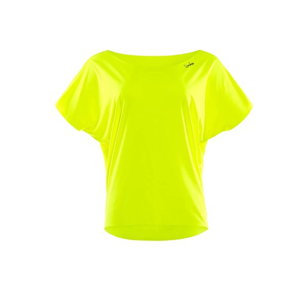 WINSHAPE Damen Super Leichtes Functional Dance-top Dt101 T-Shirt, Neon-gelb, L EU