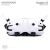 WRAPGRADE Skin Stickers for DJI Goggles 3 (Racing White)