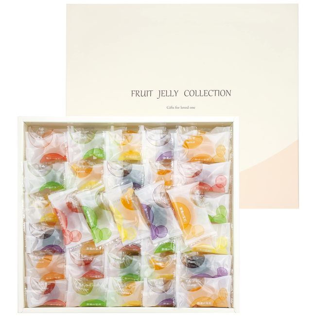 Fruit Jelly Collection Box (15 Types, 66 Pieces)