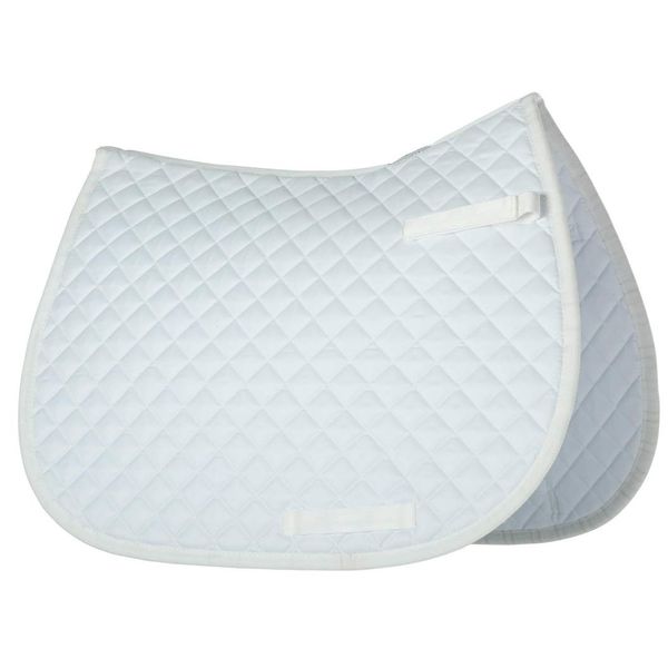 Gallop Quilted Saddle Pad, (Pony/Cob, White)