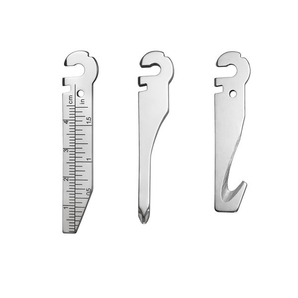Roxon FT09 Build Your Own Multitool Accessory for Flex (3-Piece Set Including Rope Cutter & File + Ruler + Slotted Screwdriver & Phillips Screwdriver) Interchangeable Tools