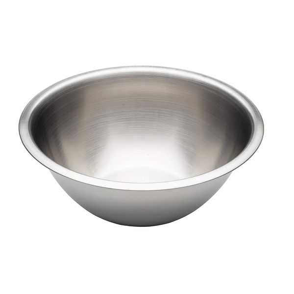 Chef Aid Stainless Steel Mixing Bowl, Food safe and the perfect tool for food preparation and serving freshly produced food, 1.6 litre capacity and 22.2cm diameter, Dishwasher, fridge and freezer safe