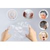 100 Disposable Clear Mop Mob Caps Clipped Hair Head Cover Shower Cap Plastic for Beauty Salon,Food Service,Hospitals,Laboratories,Manufacturing or Spray Tanning