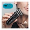 Braun Electric Razor for Men, Waterproof Foil Shaver, Series 7 7075cc, Wet & Dry Shave, With Beard Trimmer, Rechargeable, Clean & Charge SmartCare Center and Leather Travel Case Included, Black