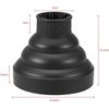 Carokak Dryer Diffuser, Foldable, Dryer Diffuser Cover, Hot Air Diffuser, Silicone, Washable (Black)