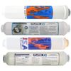 4 inline Filter Set for Countertop RO Reverse Osmosis System, incl Calcite