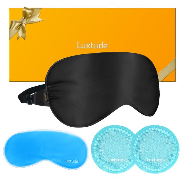 Sleep Mask Blindfold Eye Shades - 100% Light Blocking - Blackout