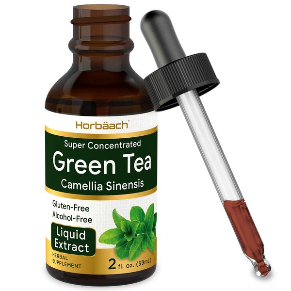 Green Tea Extract | 2 fl oz | Super Concentrated Liquid Supplement | Alcohol Free, Vegetarian, Non-GMO, Gluten Free | by Horbaach