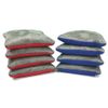 Tailgating Pros Red Royal Blue Pro-Style Cornhole Bags Two-Sided Slick & Stick Resin-Filled Suede and Duck Canvas Set of 8