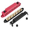 Power Distribution Block Bus Bar 6 x 3/8 Posts 10 x Screws Terminals Max