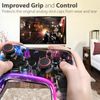 Fosmon (4 Pairs / 8 Count) Analog Stick Joystick Controller Performance Thumb Grips for PS4 | PS3 | Xbox One | Xbox 360 (Black/Red)