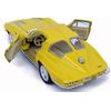 KiNSMART 1/36 1963 Corvette Stingray Pull Back Mini Car (Yellow)