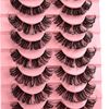 Cluster Lashes False Eyelashes Individual D Curl Russian Strip Lashes Fluffy Wispy DIY Eyelash Extension Natural Look Reusable lashes Handmade Thick Soft Dramatic Fake Eyelashes 10 Pairs (DD05-16)