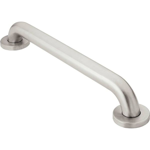 Moen R8916 Bathroom Safety 16-Inch Stainless Steel Bathroom Grab Bar, Peened