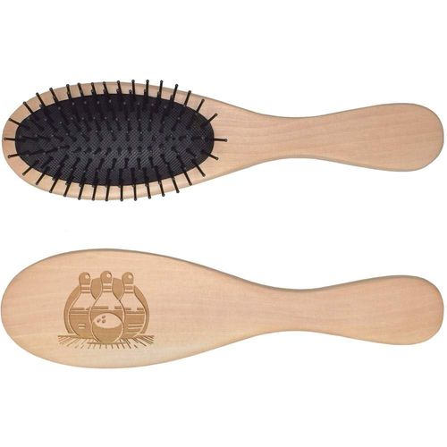 'Bowling Ball & Skittles' Wooden Hairbrush (HA00050404)