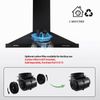 36 in Wall Mount Range Hood Kitchen Exhaust Stove Vent 450CFM Mechanical Control